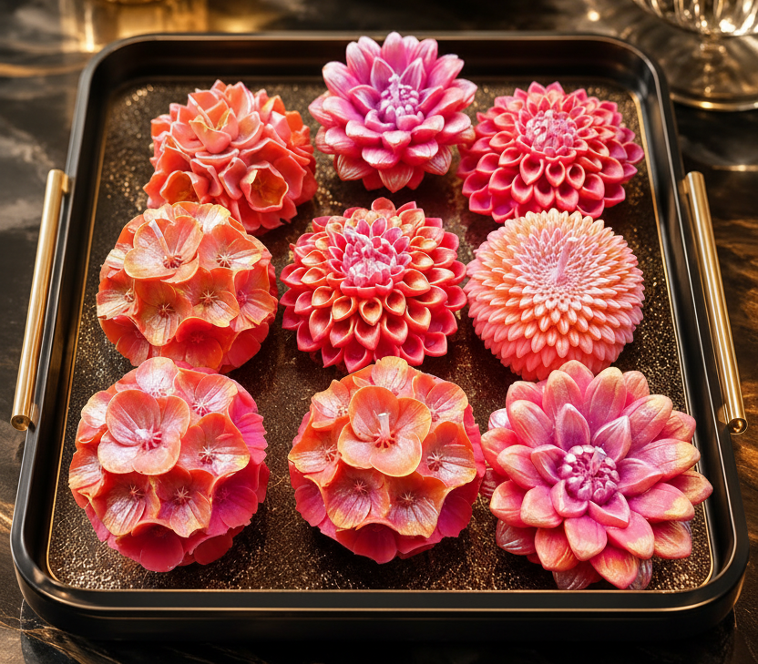 Raspberry Pink, Gold and Pearl Collection